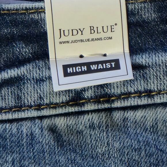 NWT Judy Blue Women's Acid Wash Destroyed Skinny Ankle Raw Hem, Size 18W - Picture 7 of 10